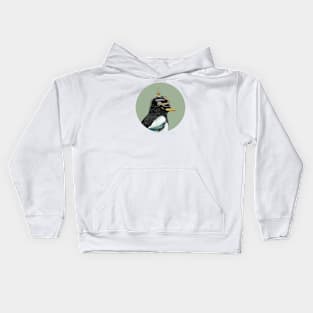 Yellow-billed magpie Kids Hoodie